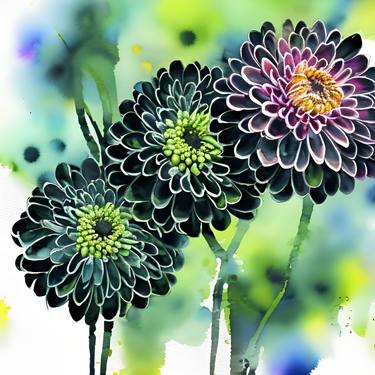 Print of Fine Art Floral Digital by Kateryna Oliinyk