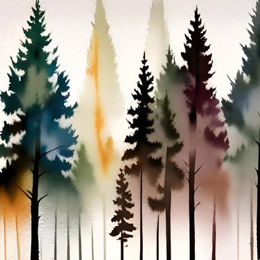 Print of Fine Art Tree Digital by Kateryna Oliinyk