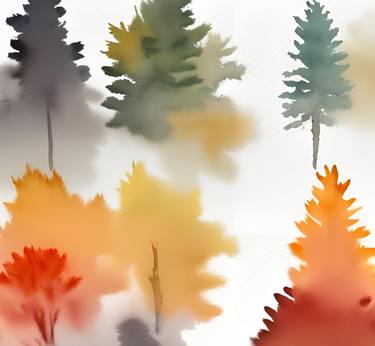 Print of Fine Art Tree Digital by Kateryna Oliinyk