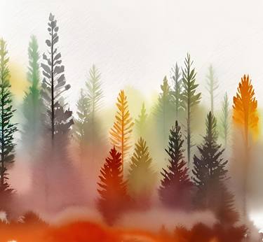 Print of Fine Art Tree Digital by Kateryna Oliinyk