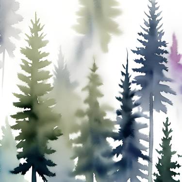 Print of Fine Art Tree Digital by Kateryna Oliinyk