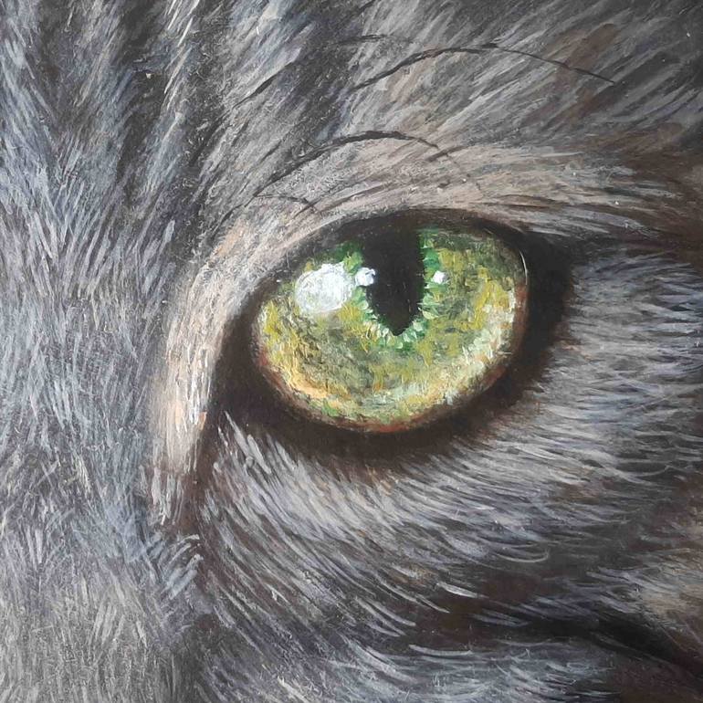 Original Realism Animal Painting by Elena Vyatkina