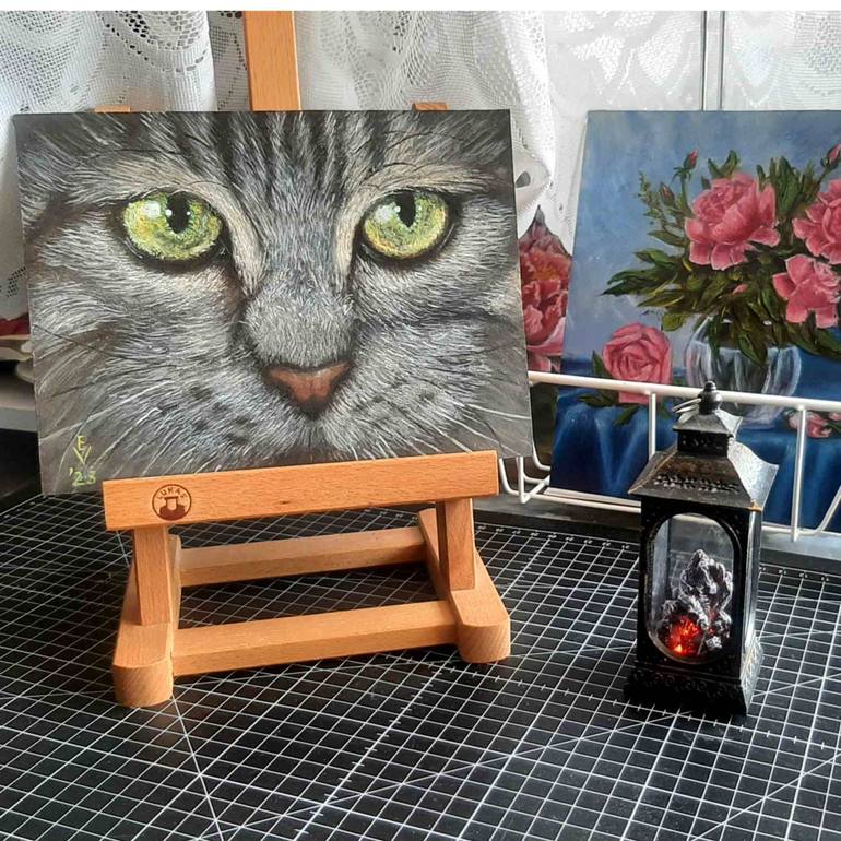 Original Realism Animal Painting by Elena Vyatkina