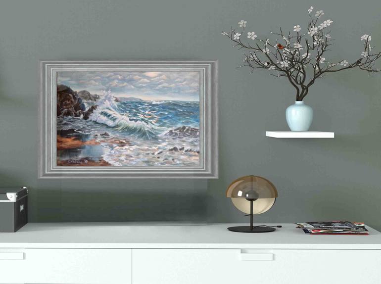 Original Realism Seascape Painting by Elena Vyatkina