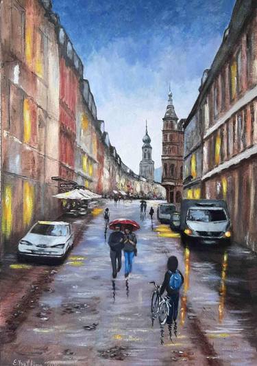 Original Cities Paintings by Elena Vyatkina