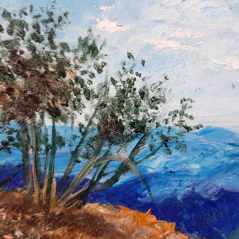 Original Impressionism Landscape Painting by Elena Vyatkina