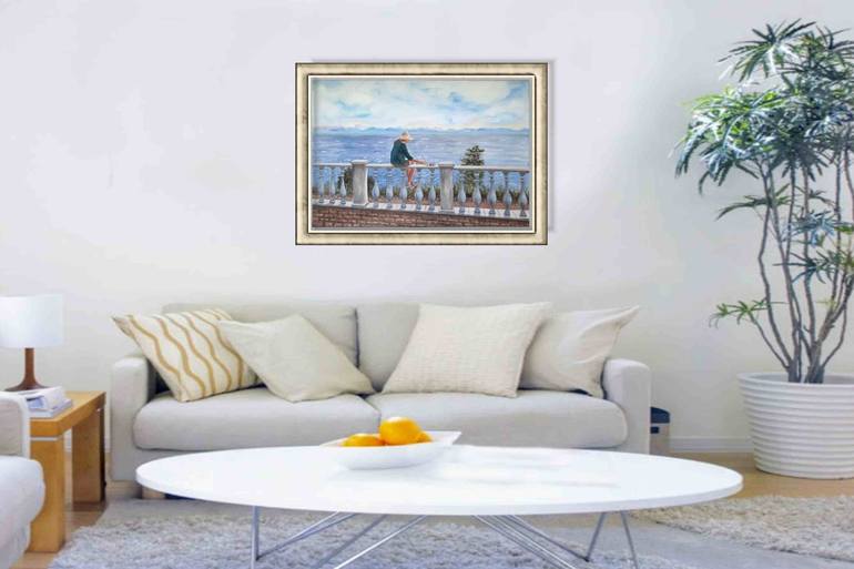 Original Impressionism Seascape Painting by Elena Vyatkina