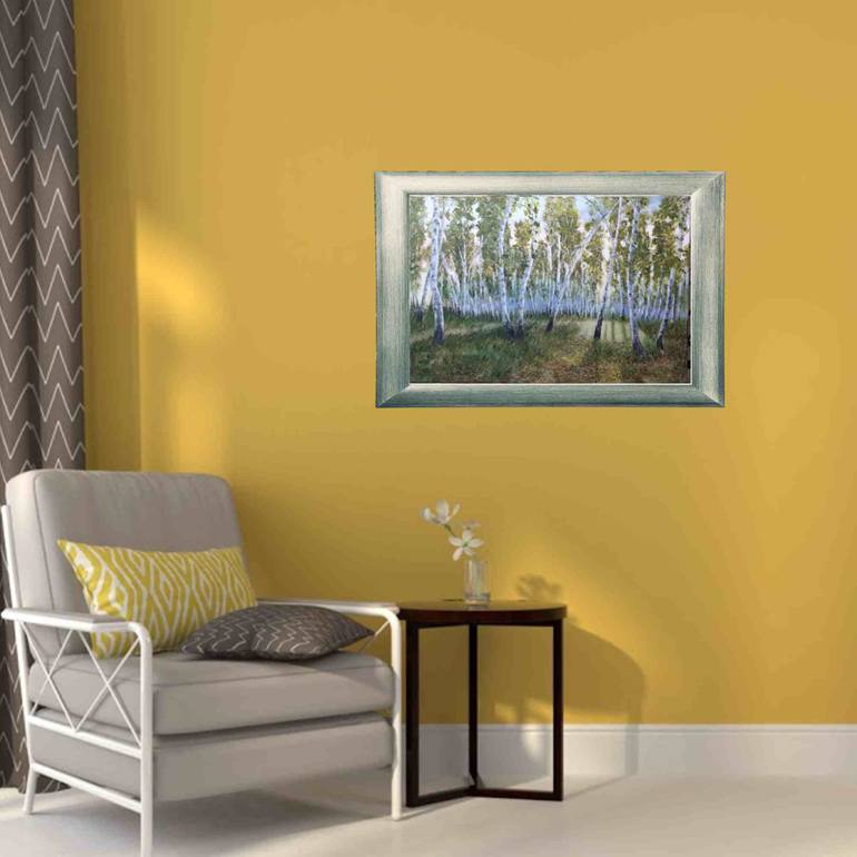 Original Impressionism Landscape Painting by Elena Vyatkina