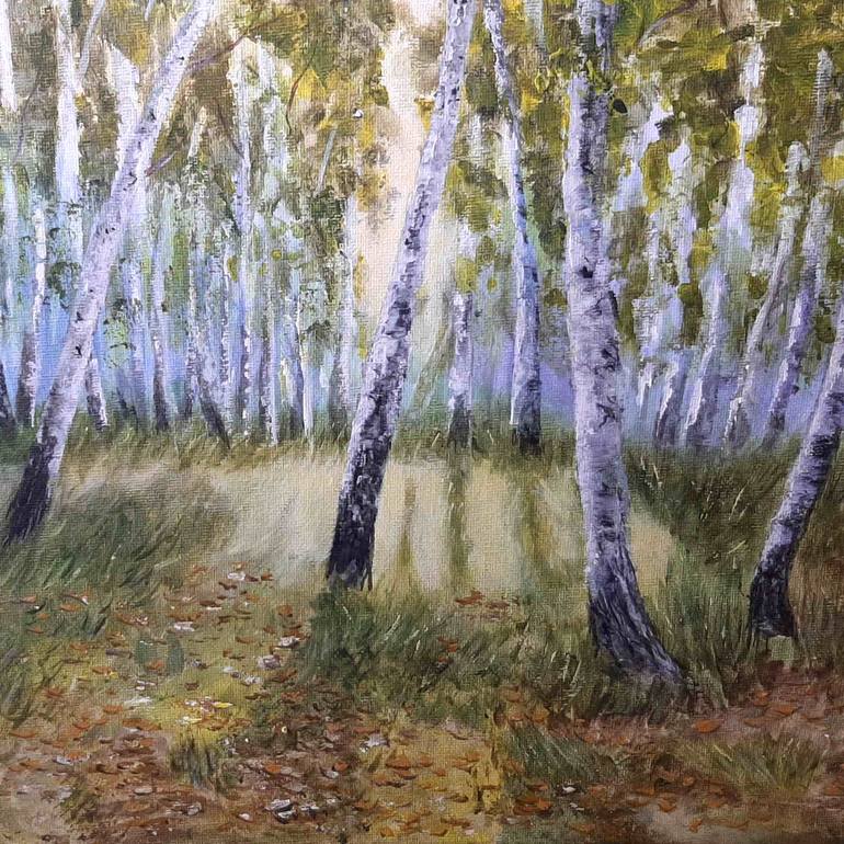 Original Impressionism Landscape Painting by Elena Vyatkina