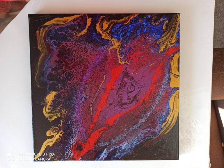 Original Abstract Expressionism Fantasy Painting by Anna Sharova