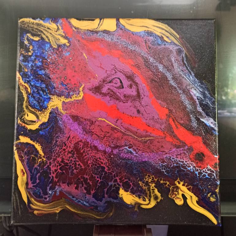 Original Abstract Expressionism Fantasy Painting by Anna Sharova