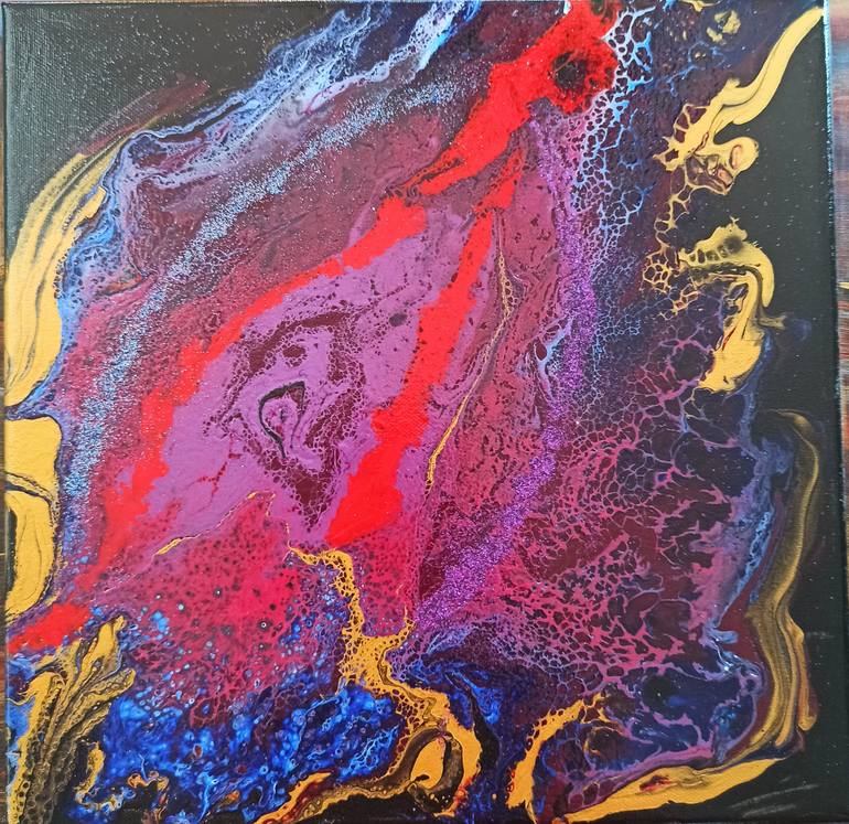 Original Abstract Expressionism Fantasy Painting by Anna Sharova