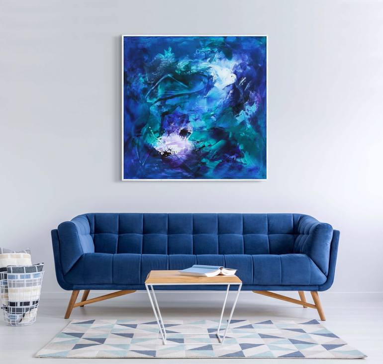 Original Abstract Expressionism Abstract Painting by Paresh Nrshinga Frsa
