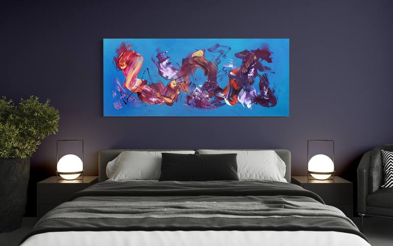 Original Abstract Expressionism Abstract Painting by Paresh Nrshinga Frsa