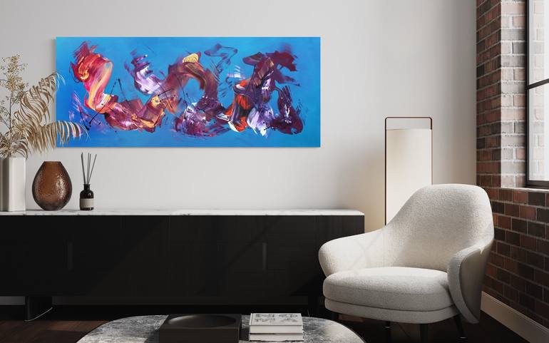 Original Abstract Expressionism Abstract Painting by Paresh Nrshinga