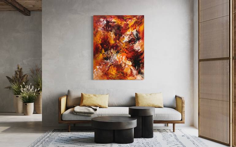 Original Abstract Expressionism Abstract Painting by Paresh Nrshinga