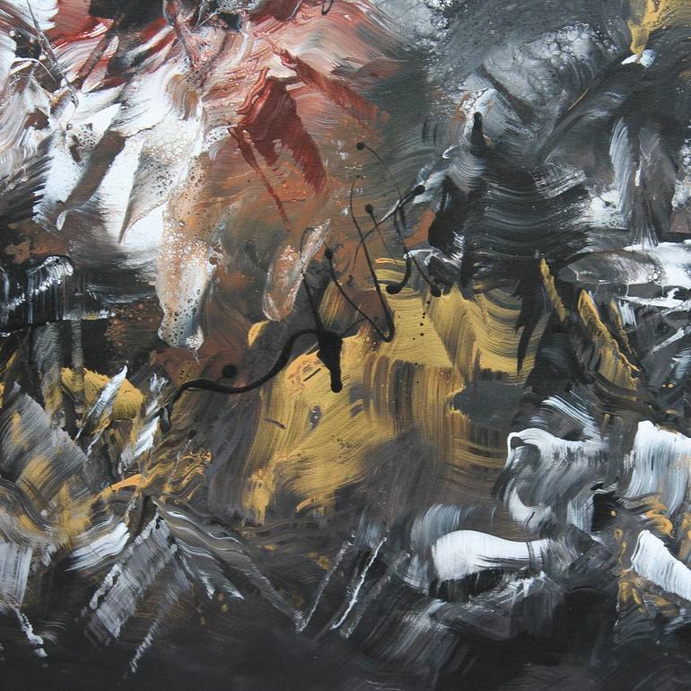 Original Abstract Expressionism Abstract Painting by Paresh Nrshinga Frsa