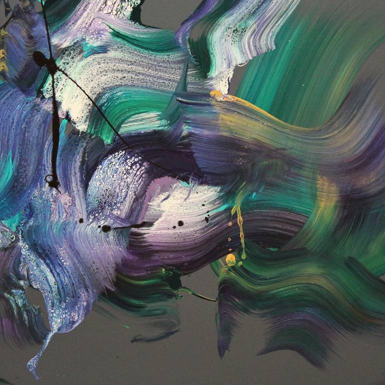 Original Abstract Expressionism Abstract Painting by Paresh Nrshinga Frsa