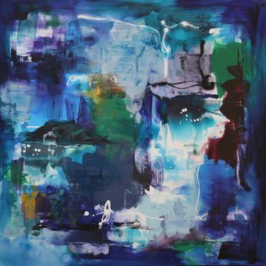 Original Abstract Expressionism Abstract Paintings by Paresh Nrshinga