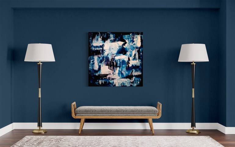 Original Abstract Expressionism Abstract Painting by Paresh Nrshinga Frsa