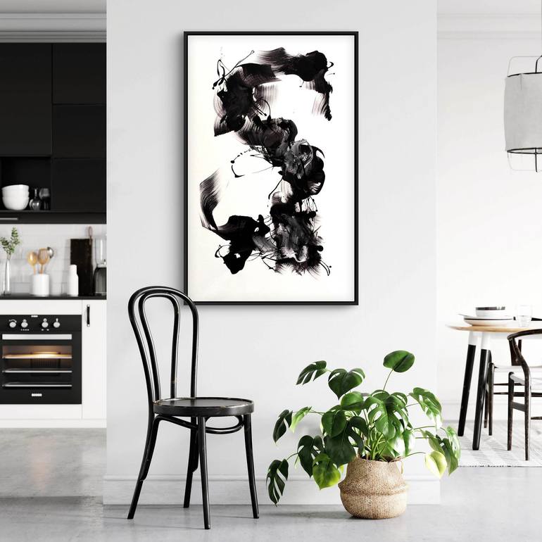 Original Abstract Expressionism Abstract Painting by Paresh Nrshinga Frsa