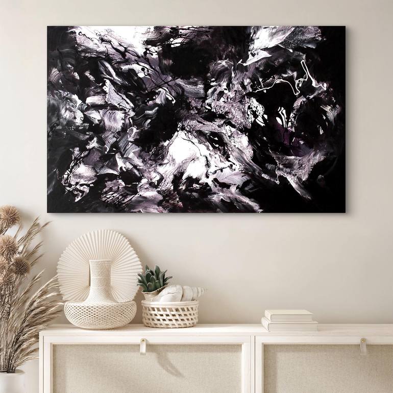 Original Abstract Expressionism Abstract Painting by Paresh Nrshinga Frsa