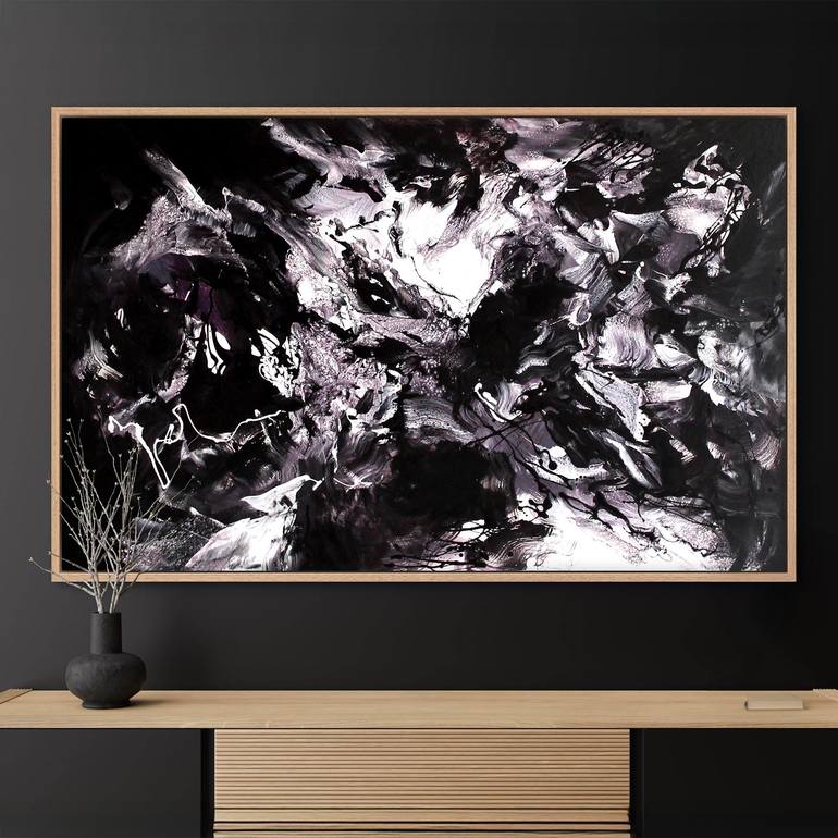 Original Abstract Expressionism Abstract Painting by Paresh Nrshinga Frsa