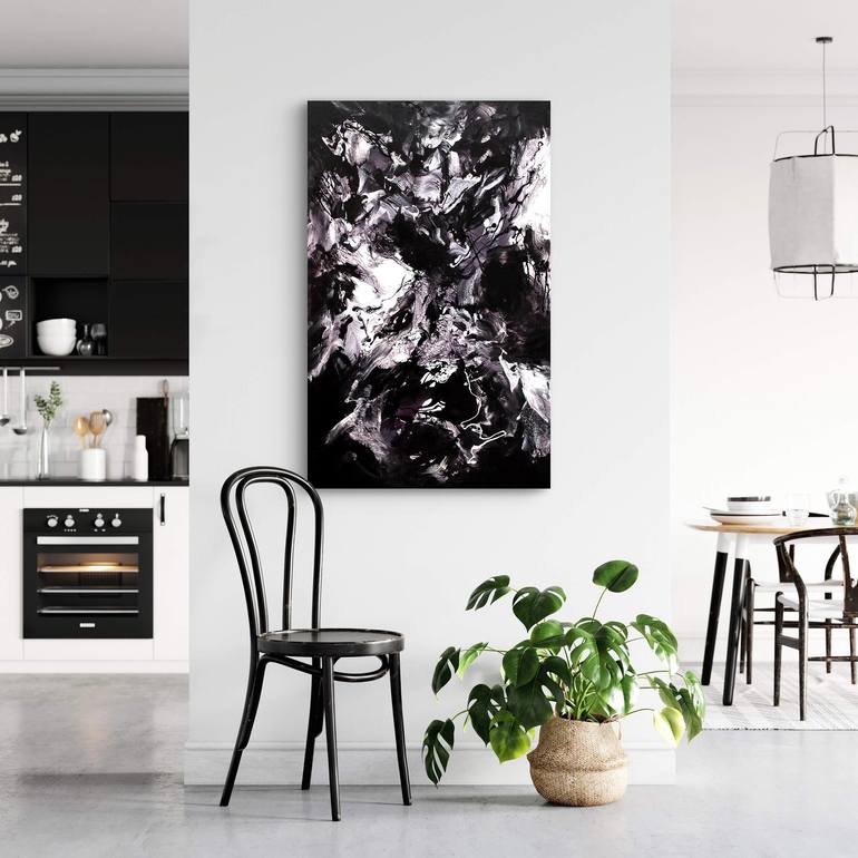 Original Abstract Expressionism Abstract Painting by Paresh Nrshinga Frsa
