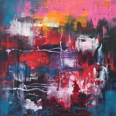 Original Abstract Expressionism Abstract Paintings by Paresh Nrshinga