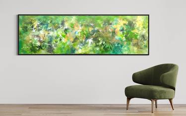 Saatchi Art Artist Paresh Nrshinga; Paintings, “Emerald Symphony” #art