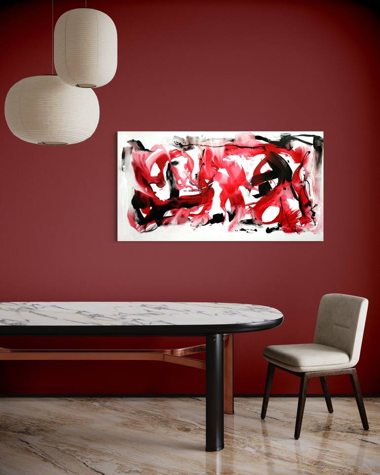 Original Abstract Expressionism Abstract Painting by Paresh Nrshinga