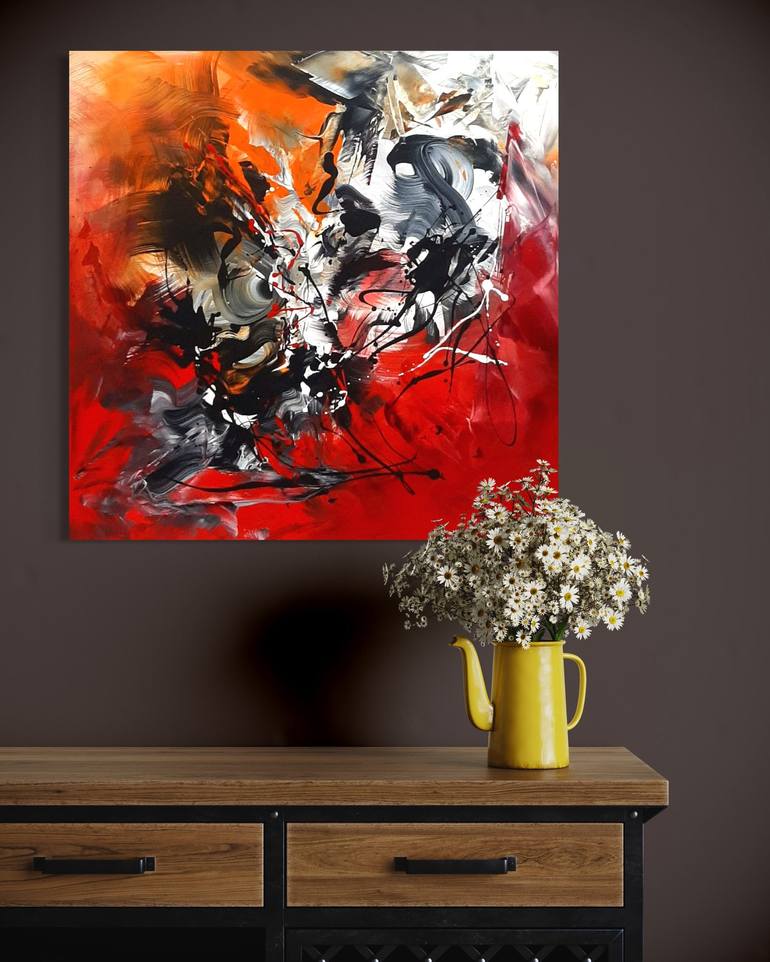 Original Abstract Painting by Paresh Nrshinga