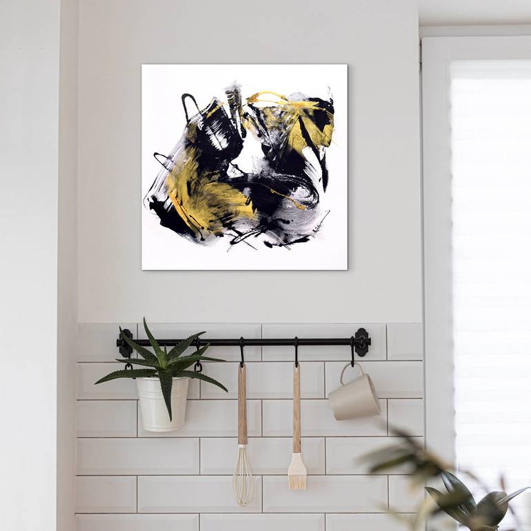 Original Abstract Expressionism Abstract Painting by Paresh Nrshinga Frsa