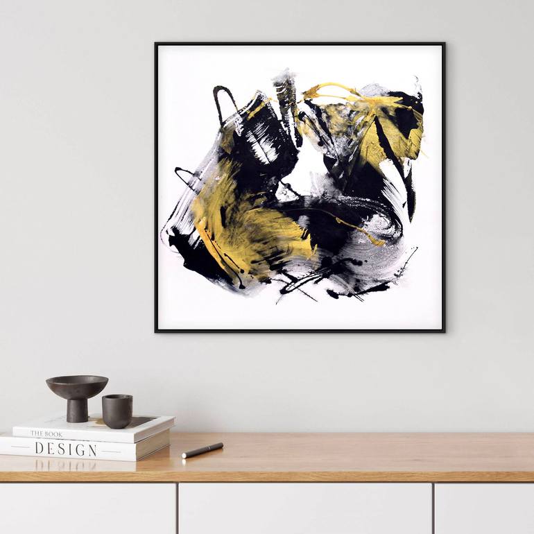 Original Abstract Expressionism Abstract Painting by Paresh Nrshinga Frsa