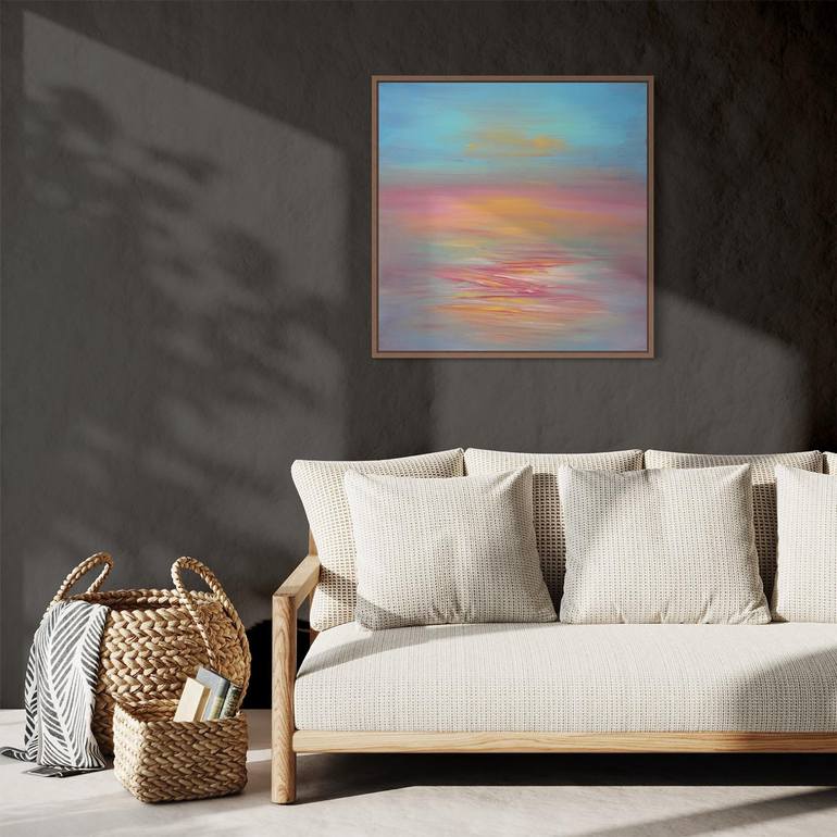 Original Abstract Seascape Painting by Paresh Nrshinga FRSA