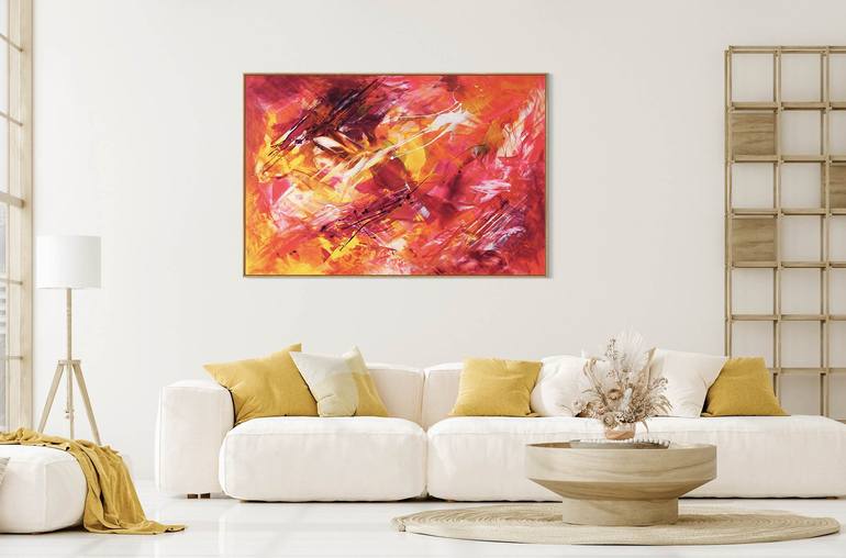 Original Abstract Expressionism Abstract Painting by Paresh Nrshinga FRSA