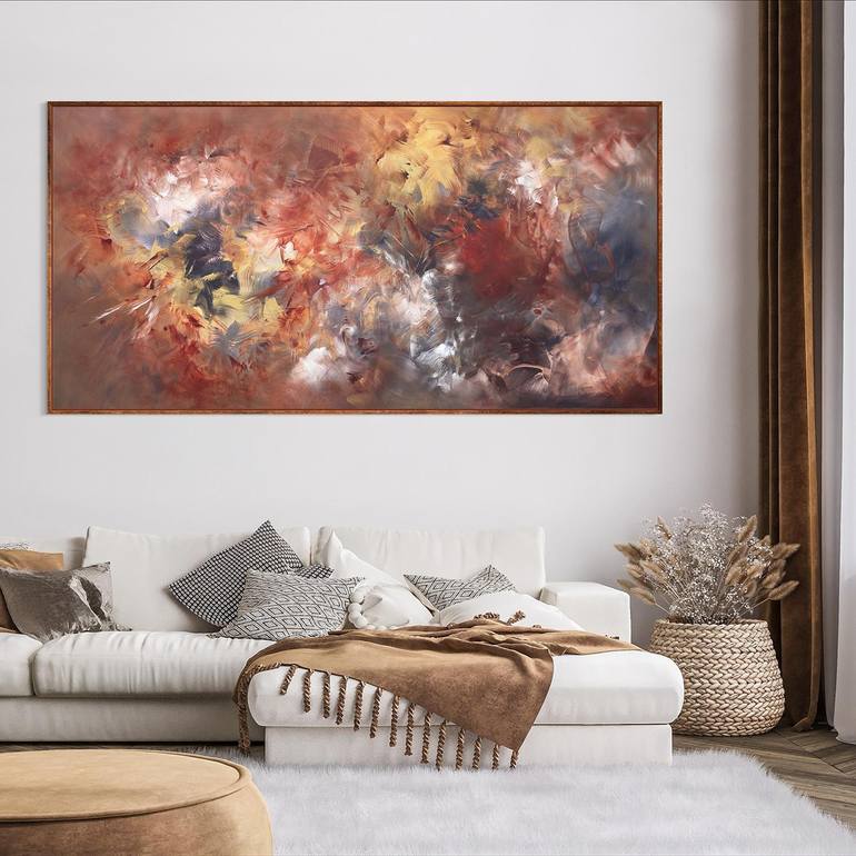 Original Abstract Expressionism Abstract Painting by Paresh Nrshinga Frsa