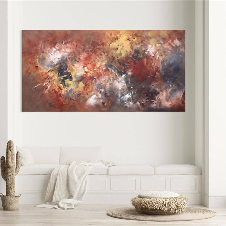 Original Abstract Expressionism Abstract Painting by Paresh Nrshinga Frsa