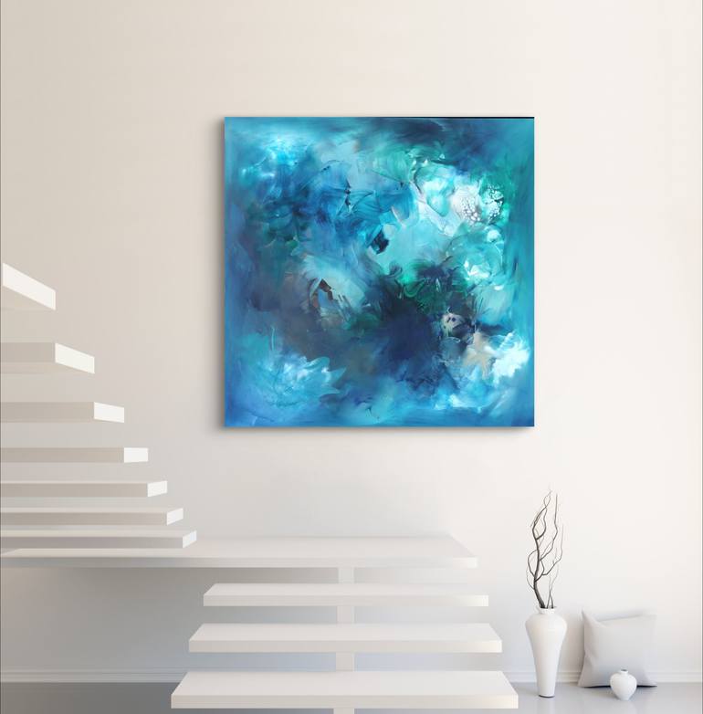 Original Abstract Expressionism Abstract Painting by Paresh Nrshinga Frsa