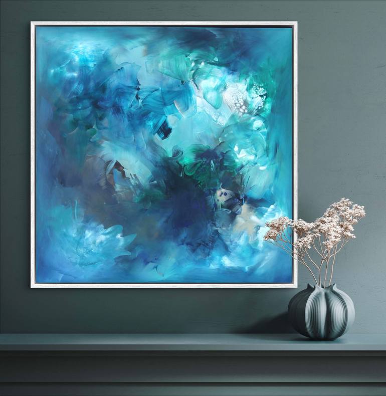 Original Abstract Expressionism Abstract Painting by Paresh Nrshinga Frsa