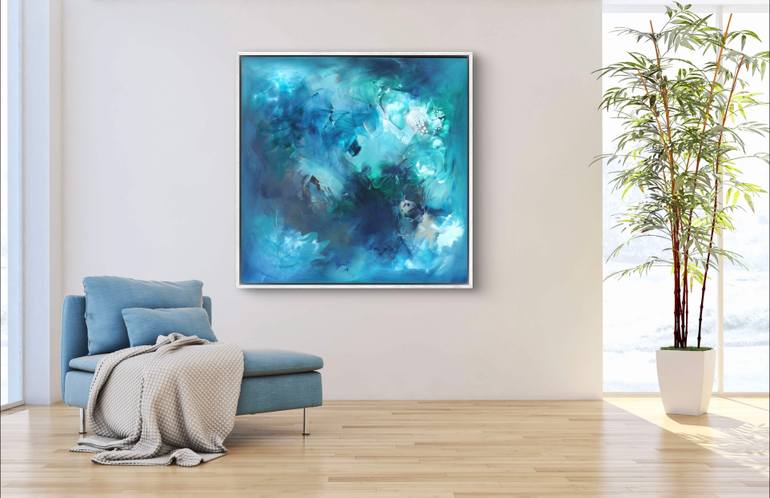 Original Abstract Expressionism Abstract Painting by Paresh Nrshinga Frsa