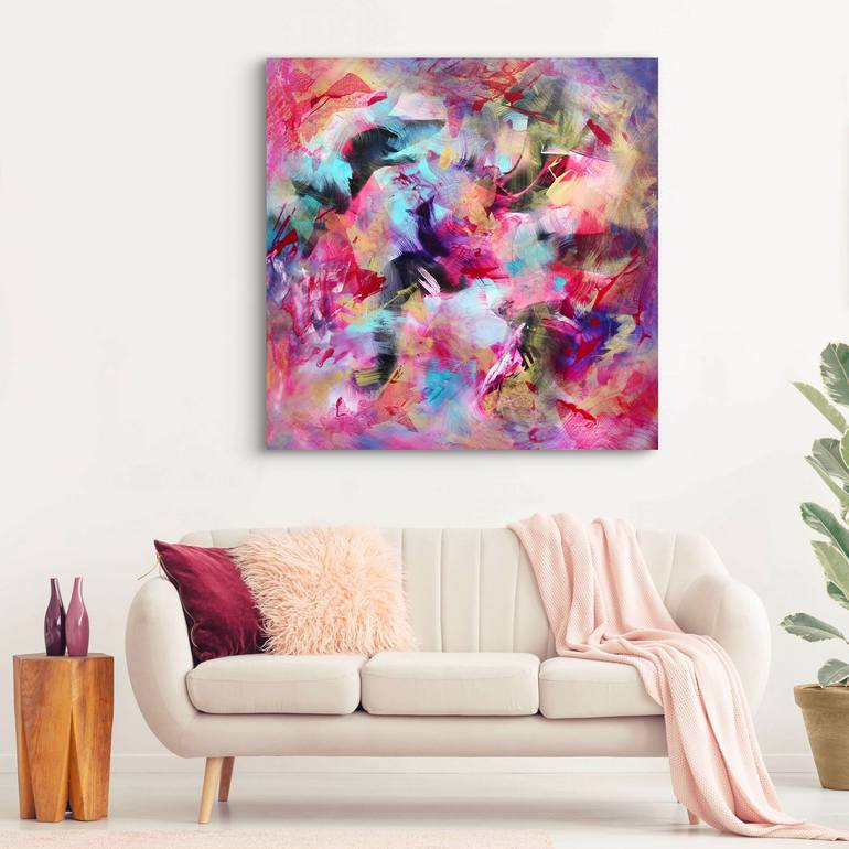 Original Abstract Expressionism Abstract Painting by Paresh Nrshinga Frsa