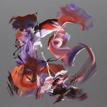 Original Art Nouveau Abstract Painting by Paresh Nrshinga Frsa