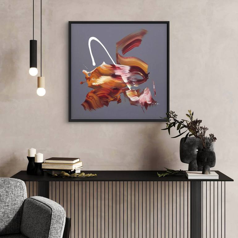 Original Abstract Expressionism Abstract Painting by Paresh Nrshinga Frsa