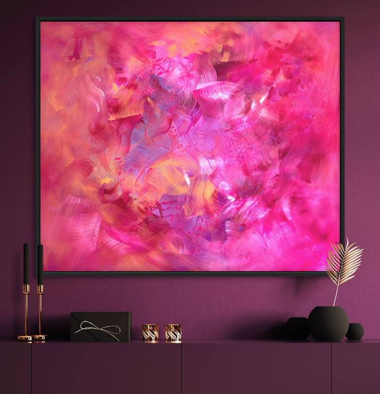 Original Abstract Expressionism Abstract Painting by Paresh Nrshinga Frsa