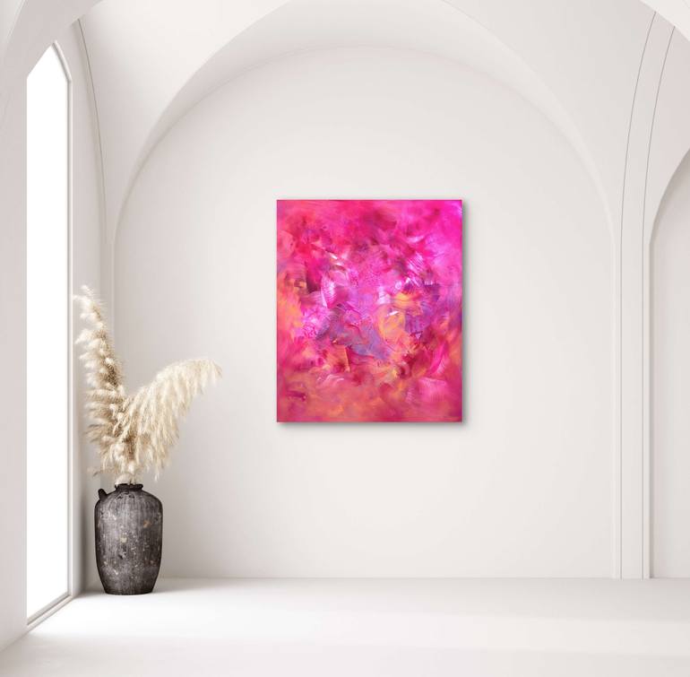 Original Abstract Expressionism Abstract Painting by Paresh Nrshinga Frsa