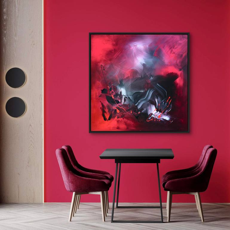 Original Abstract Expressionism Abstract Painting by Paresh Nrshinga Frsa