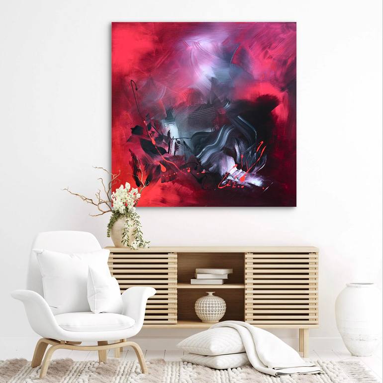 Original Abstract Expressionism Abstract Painting by Paresh Nrshinga Frsa