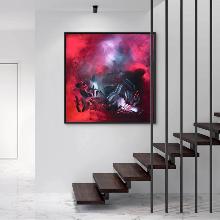 Original Abstract Expressionism Abstract Painting by Paresh Nrshinga Frsa