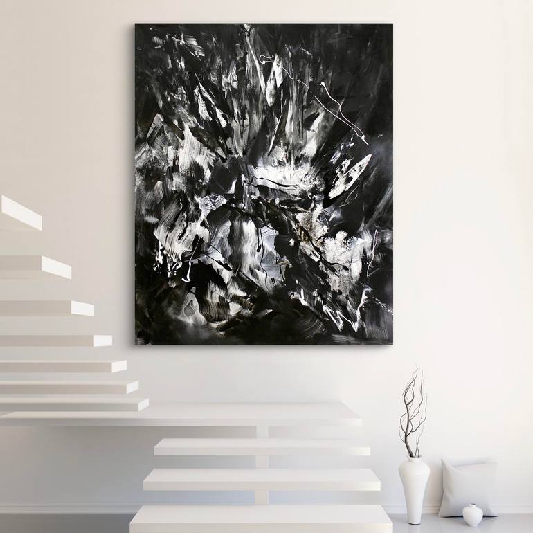 Original Abstract Expressionism Abstract Painting by Paresh Nrshinga Frsa
